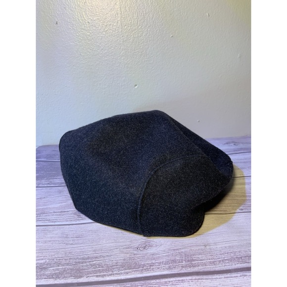 Vintage Eddie Bauer 100% Wool Flat Cap Newsboy Hat Size S/M Flannel Inside - Picture 1 of 6